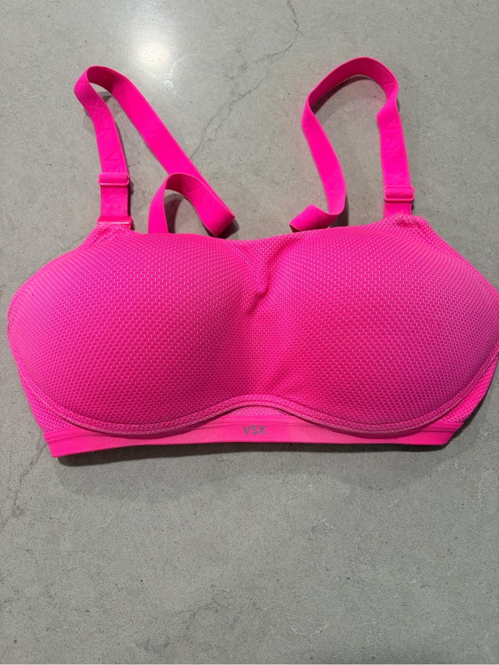 Victoria's Secret Hot Pink Padded Sports Bra 32D